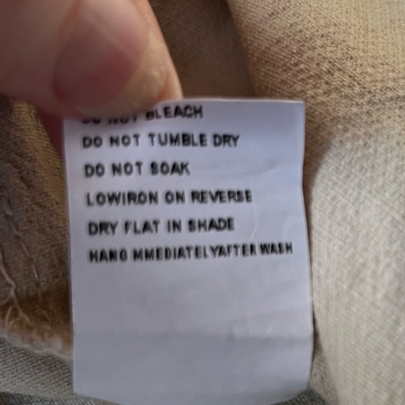 Princess Polly Cotton Blend Light Yellow Tan Khaki Wide Leg Pants Size 8 - Picture 4 of 9